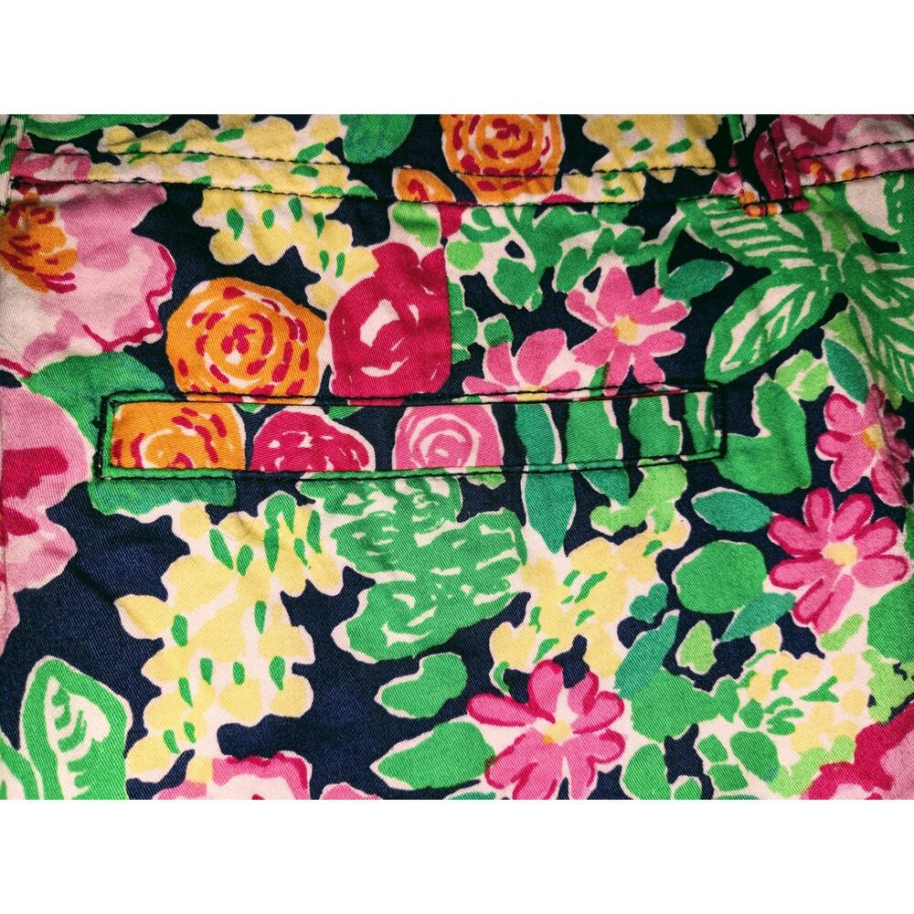 Lilly Pulitzer Sz 00 The Callahan Multi-Color Floral Shorts Vintage - Picture 4 of 5